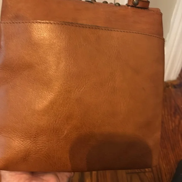 Patricia Nash - Elegant Tan Studded Crossbody Bag - Picture 4 of 4